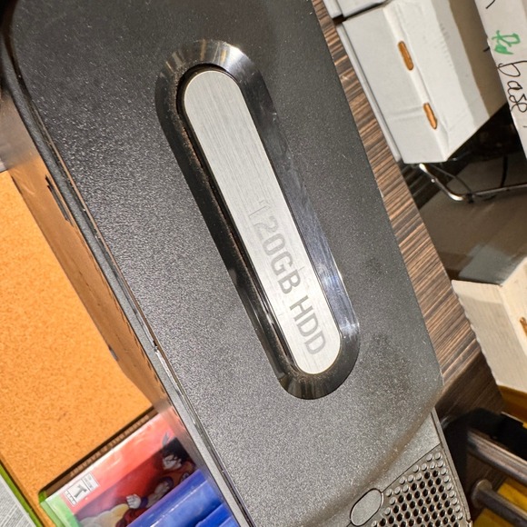 Xbox 360 Elite 120GB Console 5 Controllers 4 Games Headset TESTED Bundle Lot - Picture 4 of 14